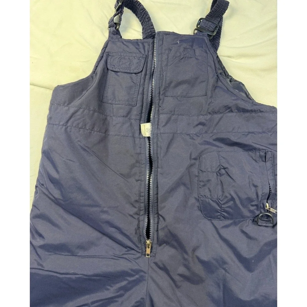 Kids Navy Blue Snow Bib Overalls Pants Size XL 14 16 Winter Ski‎ Snowboard
